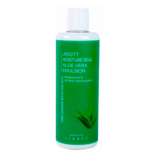282515 "Jigott" Moisture Real Aloe Vera Emulsion Увлажняющая эмульсия с экстрактом алое вера 300мл 1/50