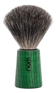 Помазок MUEHLE NOM THEO, натуральный барсучий ворс, ясень, зелёный