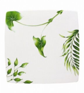 VEGETAL - Тарелка подстановочная квадратная 32 см фарфор (square presentation plate)