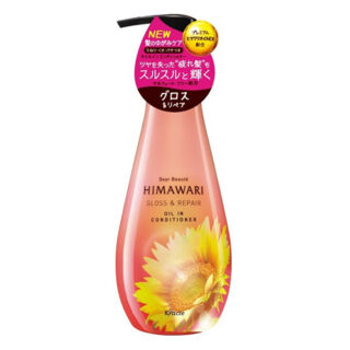 700711 Kracie "Himawari"  Кондиционер для восстановления блеска повреждённых волос с растительным комплексом 500гр 1/12