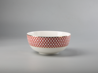 Салатник Императорский фарфоровый завод 160 мм форма Восточная рисунок Скарлетт 1