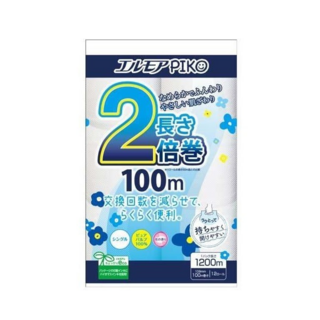 163133 "Kami Shodji" "ELLEMOI" "Piko" Ароматиз. однослойная туалетная бумага 100м (12 рулонов) 1/6
