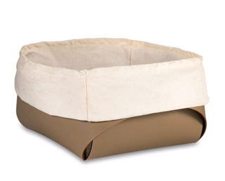 ADJ Корзина для хлеба, 20x20xH9 см, цвет: капучино/шоколад