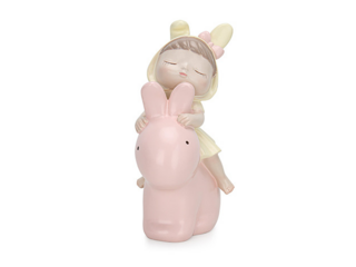 0278 FISSMAN Статуэтка "Ребёнок с кроликом  " 12х8,5х16см ( полирезин)