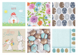 Салфетки бумажные Love2art ассорти "К празднику", 33 x 33 см, 12 шт.