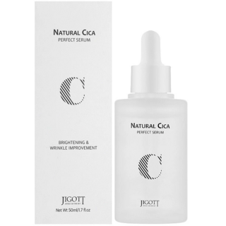 282423 "Jigott" Natural Cica Perfect Serum Сыворотка для лица с экстрактом центеллы азиатской 50мл 1/100