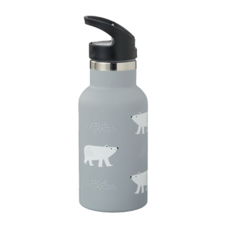 Бутылка-термос для напитков Fresk "Полярный медведь", серая, 350 мл
