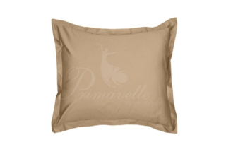 Наволочка из однотонного сатина с ушками шоколад, размер 52x74