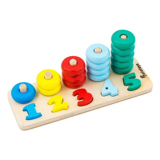 Пирамидка Счеты, развивающая игрушка для детей, арт. ПСЧ3005