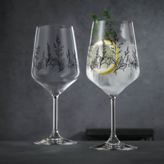 Nachtmann TATTOO - Набор бокалов 2 шт 630 мл, черный декор