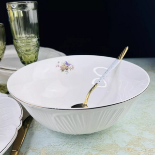 Салатник Lenardi, серия ORCHIDEA, 23 см, в подарочной упаковке, фарфор, арт.109-176