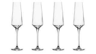 Набор фужеров для шампанского Krosno Авангард Люми 180 мл, стекло, 4 шт