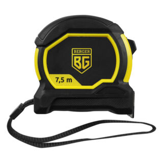 Рулетка ударопрочная 7,5м*25мм BERGER BG1353 (магнит, нейлон, шкала двусторонняя)