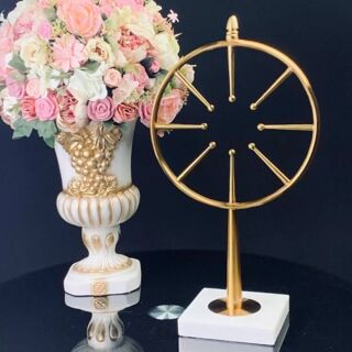 Статуэтка Lenardi Колесо жизни 47 см, металл, натуральный камень, арт. 299-182