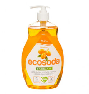 Бальзам для мытья посуды Mama Ultimate EcoSoda Облепиха, 750 мл