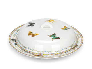 16387 FISSMAN Блюдо с крышкой Vanessa 25x7,5см (костяной фарфор)