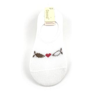 Женские носки "Фенна", невидимые, размер 37-41, белые