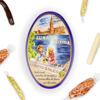 Цукаты лимонные и апельсиновые в шоколаде La despensa de Palacio, 150г. метал. коробка