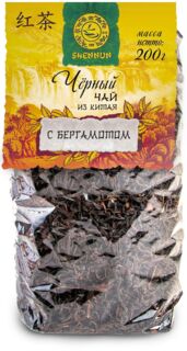 Shennun Черный чай с бергамотом, 200г с домиком