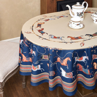 СКАТЕРТЬ ОВАЛЬНАЯ "PASSAGE"140Х300СМ ,БЕЖЕВЫЙ, 100% ХЛОПОК,ТВИЛ, ПРОПИТКА