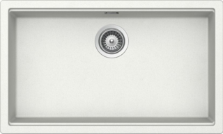 Мойка  Lahti 80 Cristalite (подстольный монтаж) альпина