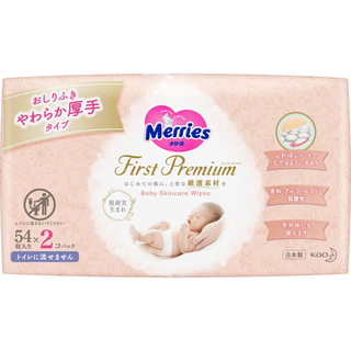 MERRIES Детские влажные салфетки, запасной блок, 108 шт