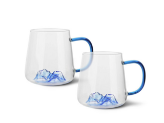 19007 FISSMAN Набор из 2-х кружек 400мл (жаропрочное цветное стекло)