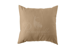 Наволочка из однотонного сатина на молнии шоколад, размер 52x74