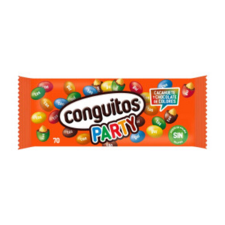 Жаренный арахис в шоколаде в цветной сахарной глазури ПАТИ CONGUITOS PARTY BOLSA, 70 гр