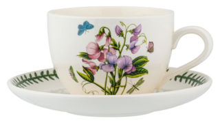 Чашка для завтрака с блюдцем Portmeirion Ботанический сад Душистый горошек, 500 мл