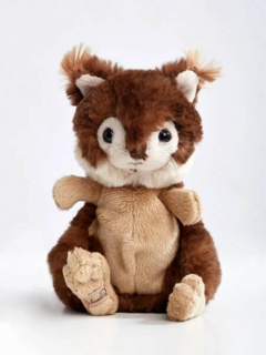 Мягкая игрушка белка Brunis&Blixten  Bukowski,18см (коричневый)