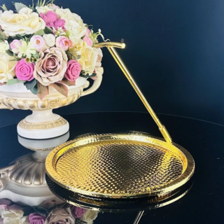 Круглый поднос Lenardi, в подарочной упаковке, нержавеющая сталь, 26,5см, арт.151-029