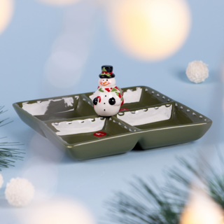 МЕНАЖНИЦА 4 СЕКЦИИ КОЛЛЕКЦИЯ "CHRISTMAS GIFT" 19*19*9,5 СМ