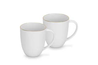 3665 FISSMAN Набор из 2 чашек FLOREE 400 мл (фарфор)