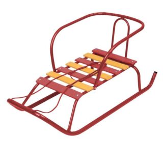 Санки Ветерок 1 алый 1/2 (без ручек) В1/АЛ2 алый