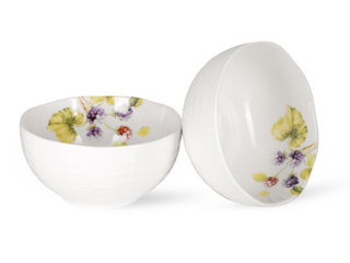 3648 FISSMAN Набор из 2 мисок FLORIANA  16см  (фарфор)