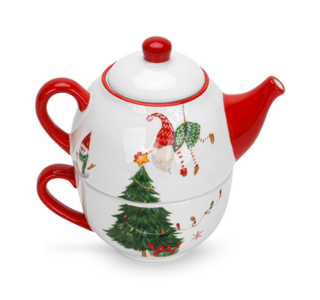 0390 FISSMAN Набор из чайника и чашки 17,8х12х17,5см (доломит)