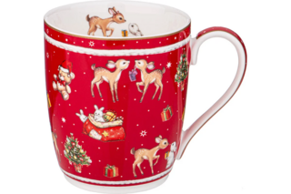 КРУЖКА LEFARD "С НОВЫМ ГОДОМ!" 300 МЛ КРАСНАЯ