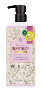 300318 "Mitsuei" " Love Line "Pure Body Jasmine" Увлажняющий гель д/душа с аргановым маслом, гиалуроновой кислотой, коллагеном с ароматом жасмина 500мл  1/12