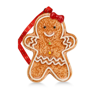 0416 FISSMAN Новогодняя елочная игрушка Печенька 7х5см (доломит)