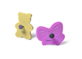 8559 FISSMAN Набор из 2 формочек БАНТ, МЕДВЕЖОНОК (пластик)