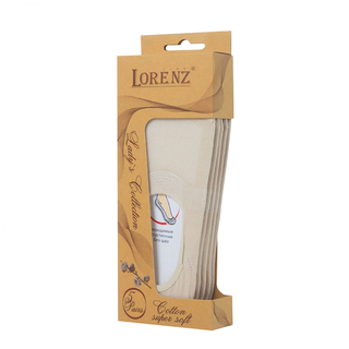 Набор женских подследников (5 пар) бежевые размер 23-25