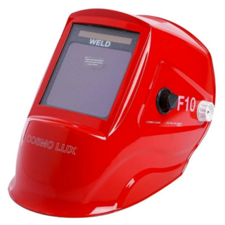 Маска сварочная COSMO LUX F10 Красная 103*90 мм DIN 3/4-8/9-13 (внеш. регул) WELD NEW