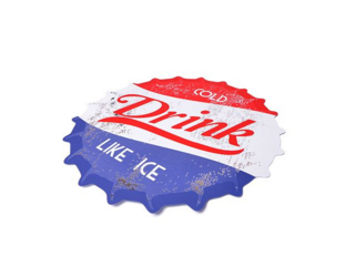 0680 FISSMAN Коврик сервировочный DRINK 38см круглый на обеденный стол (пластик)