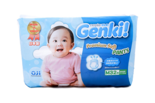 502649 "Nepia Genki!" Детские подгузники-трусики (для мальчиков и девочек) 32 шт., 7-10 кг (Размер M), 1/6