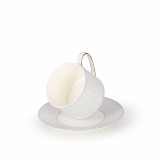 3638 FISSMAN Чашка 270мл с блюдцем (фарфор)