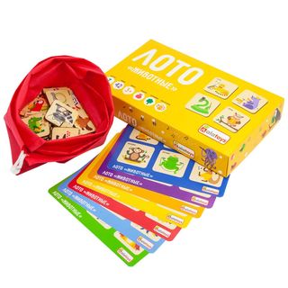 Лото Животные, развивающая игрушка для детей, арт. ЛТ08