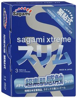 Презервативы Sagami  Xtreme FEEl FIT, ассиметричные латексные, 3шт.