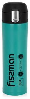 9880 FISSMAN Термокружка 450мл, цвет Аквамарин (нерж.сталь)