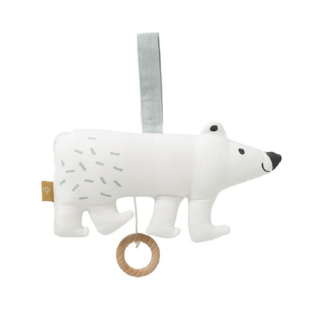 Музыкальная игрушка Fresk "Полярный медведь", белая